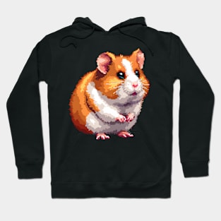 Hamster in Pixel Form Hoodie